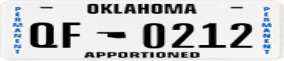 Trailer License Plate